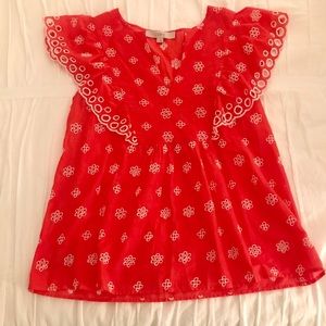 Ann Taylor Loft eyelet top